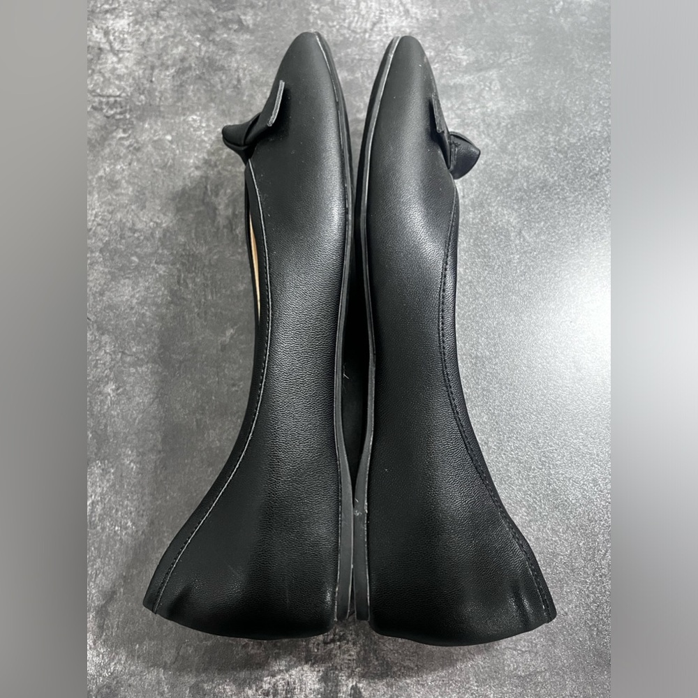 Dream Pairs Low Wedge Dressy Flats Square Toe Black Size 8.5 - Picture 7 of 13